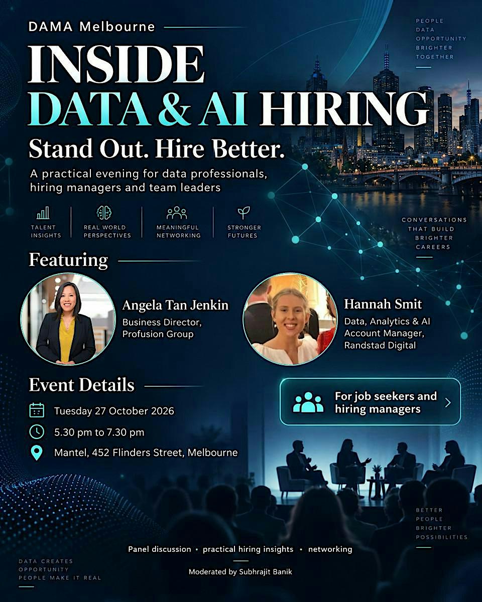 DAMA Melbourne - Inside Data & AI Hiring: Stand Out. Hire Better.