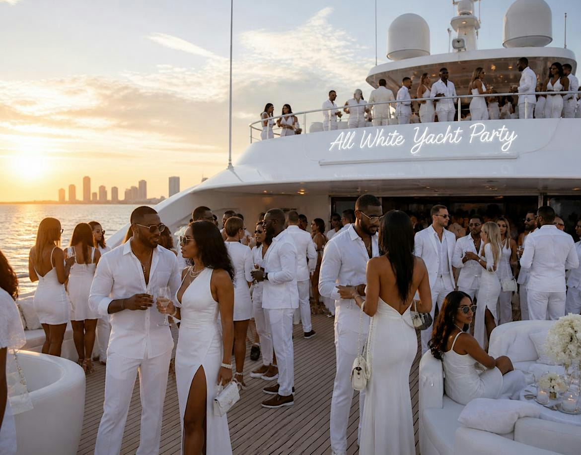 All White Summer Yatch Party