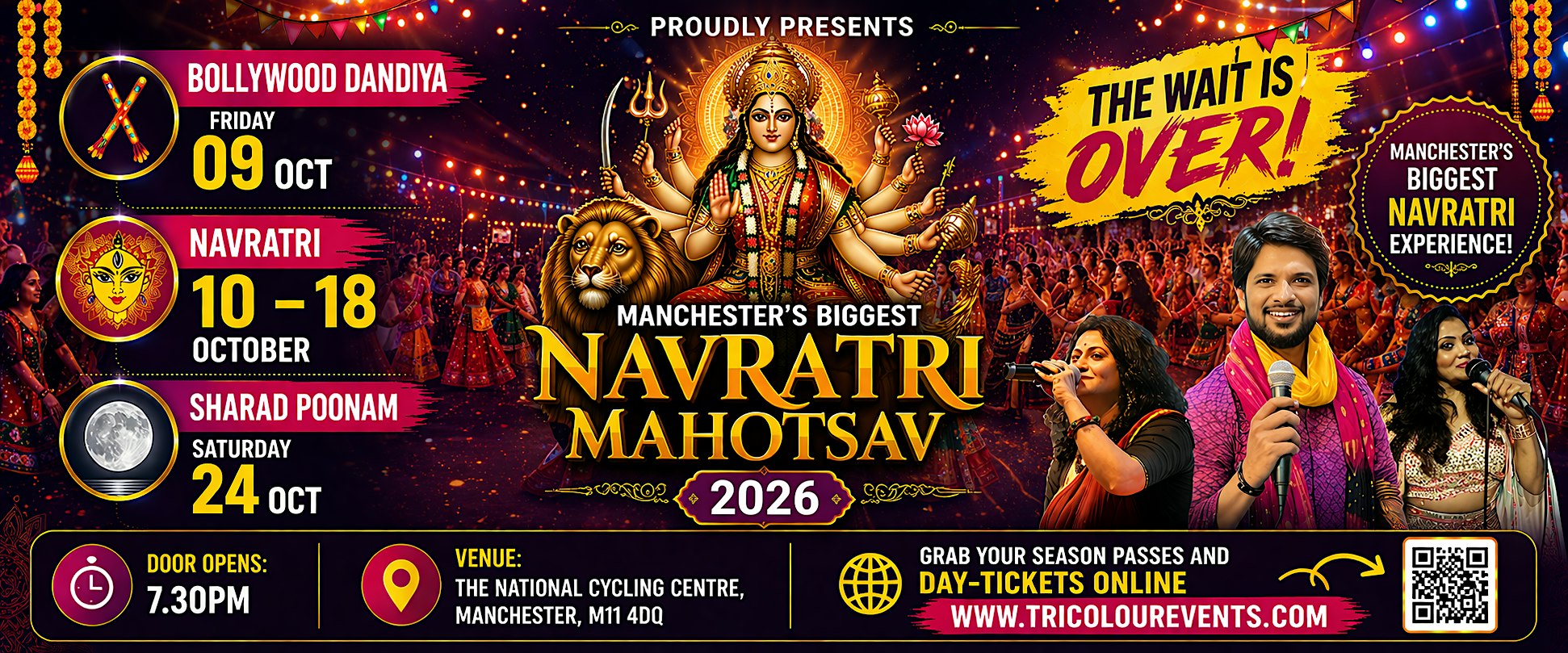 Manchester Navratri Mahotsav 2026 (Day Tickets)