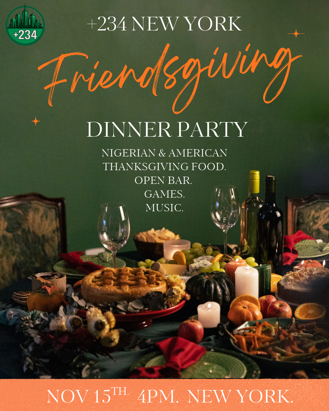 +234 NY: Friendsgiving Dinner Party