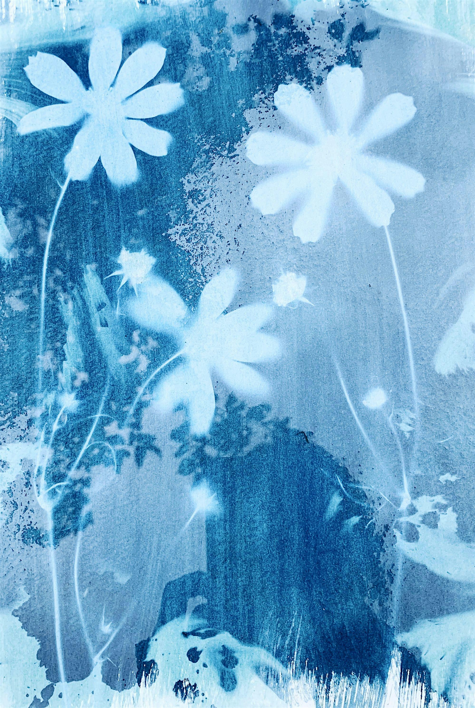 Laboratorio stampe con foglie e fiori
