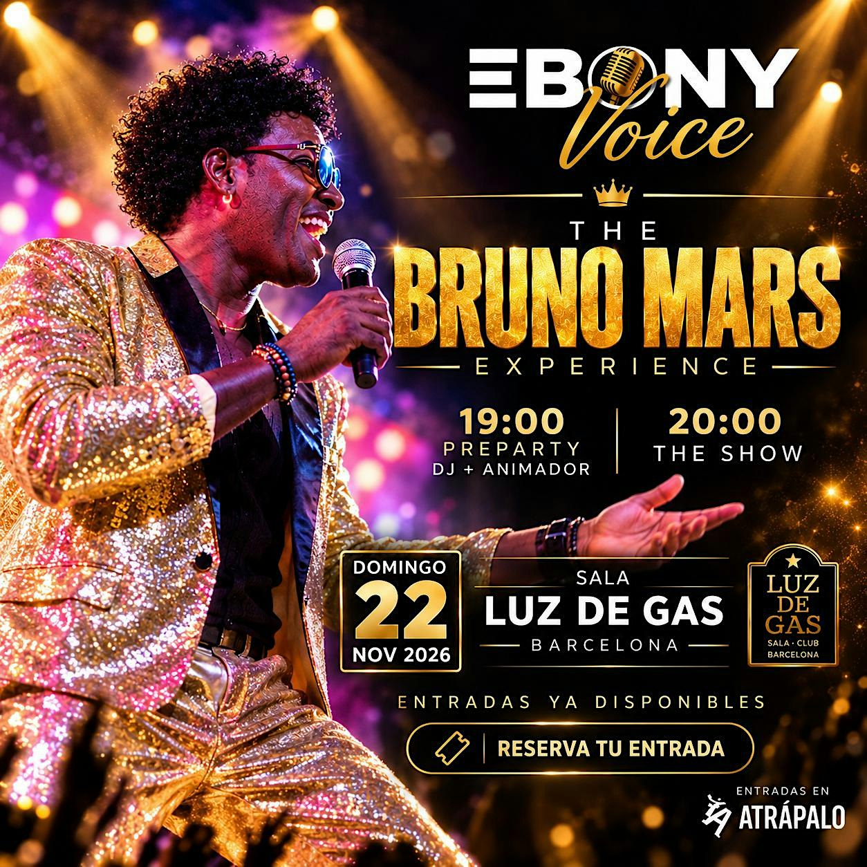 EbonyVoice– The BRUNO MARS Experience | Sunday Party