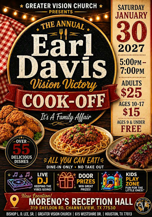 GVC hosts The Annual Earl Davis Vision Victory Cook-off