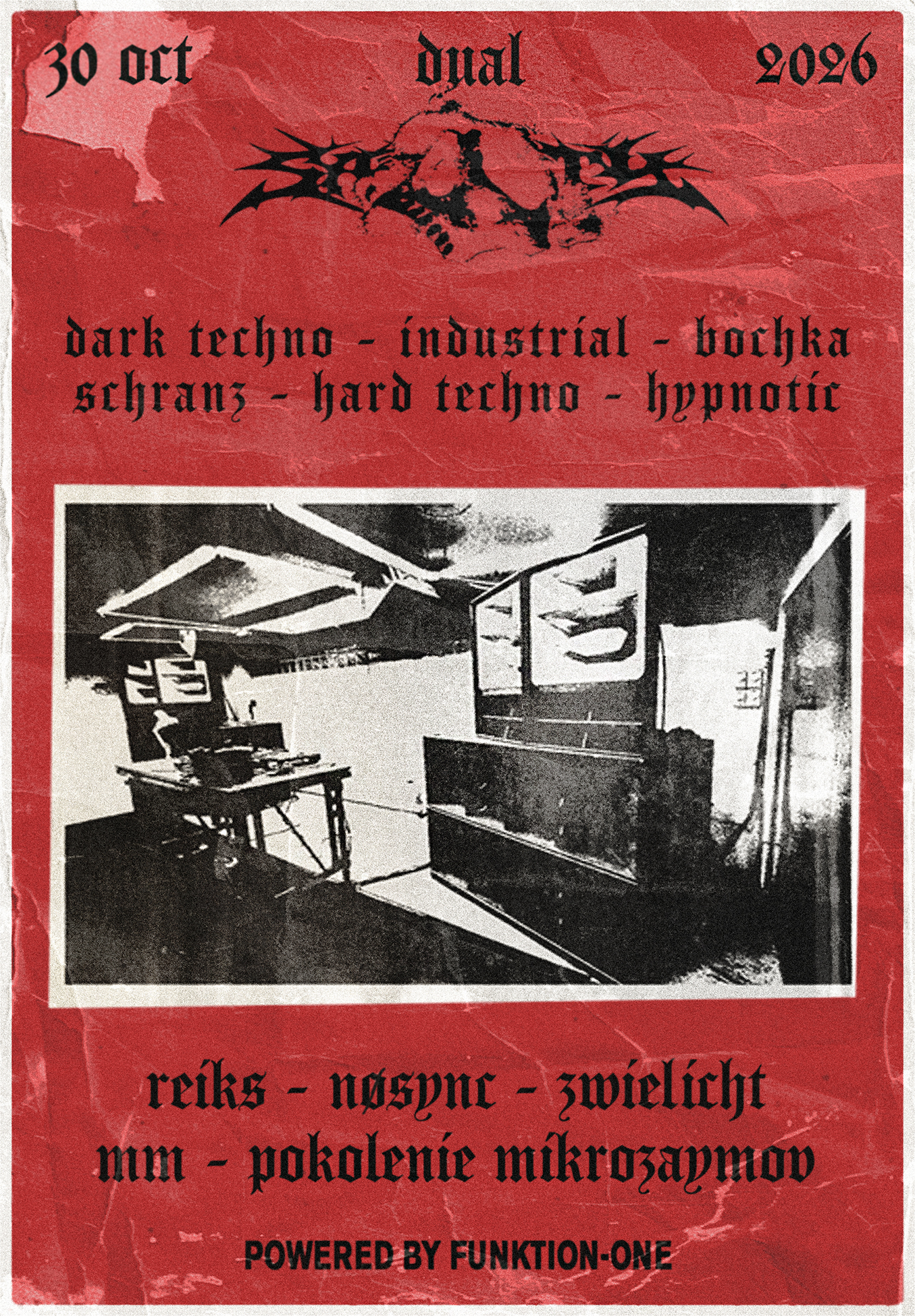 SACRISTY HALLOWEEN RAVE - HARD TECHNO - DAY 1