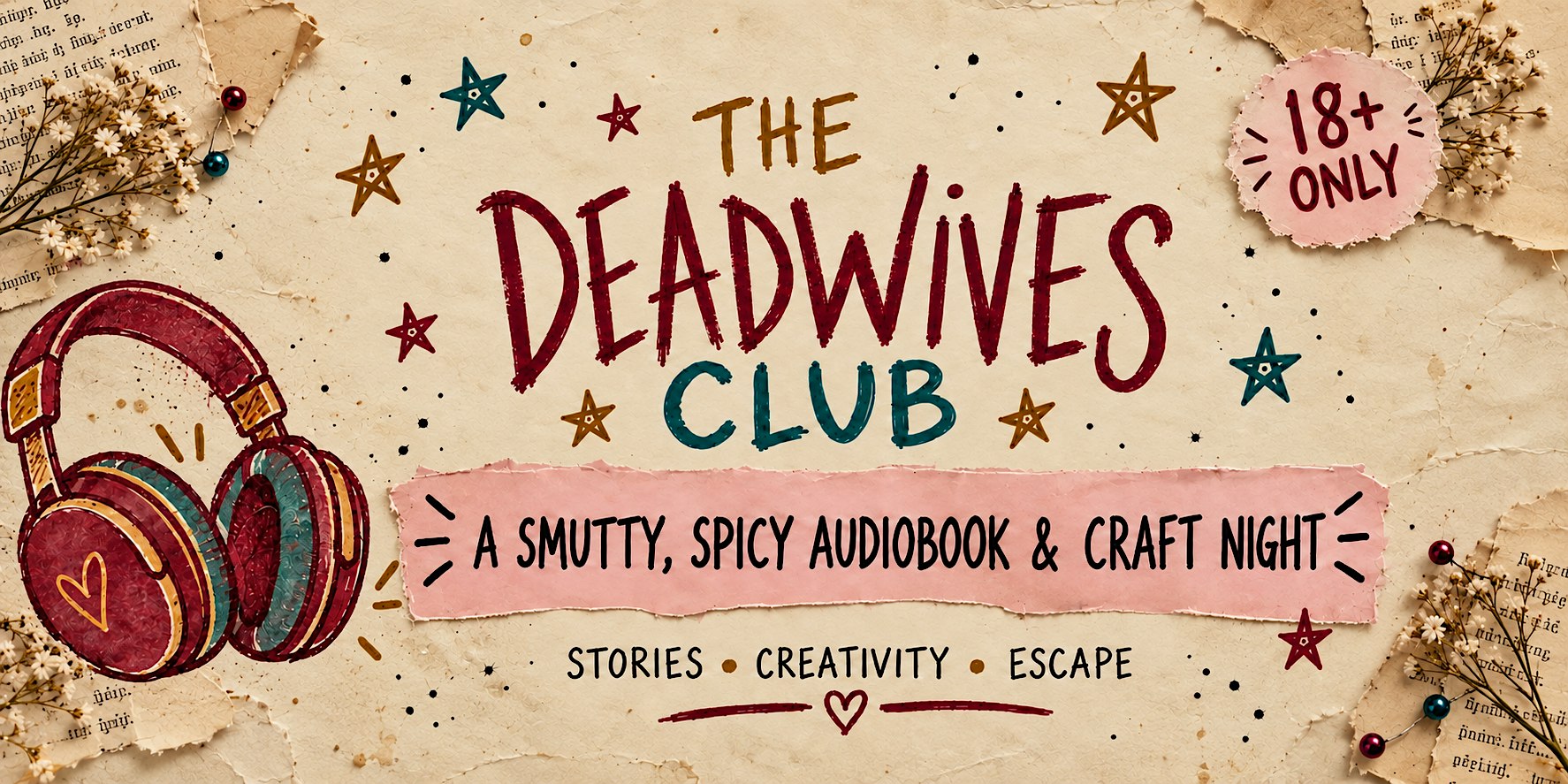 The Deadwives Club: Spicy Audiobook & Craft Night – Frome