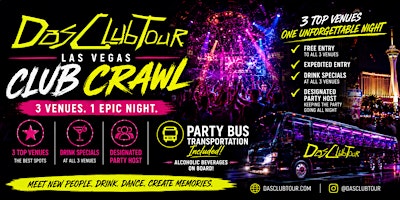 Las Vegas Club Crawl with Party Bus