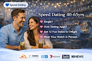 Melbourne Speed Dating for 40-65years Singles Event | Speed Dating Social