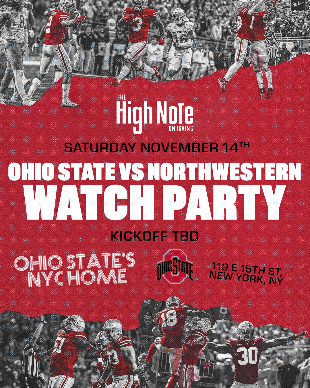 Ohio State vs Northwestern Watch Party
