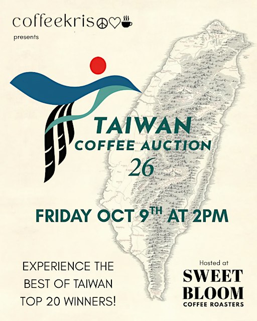 Best of Taiwan Auction Coffee Cupping at Sweet Bloom Coffee Roasters