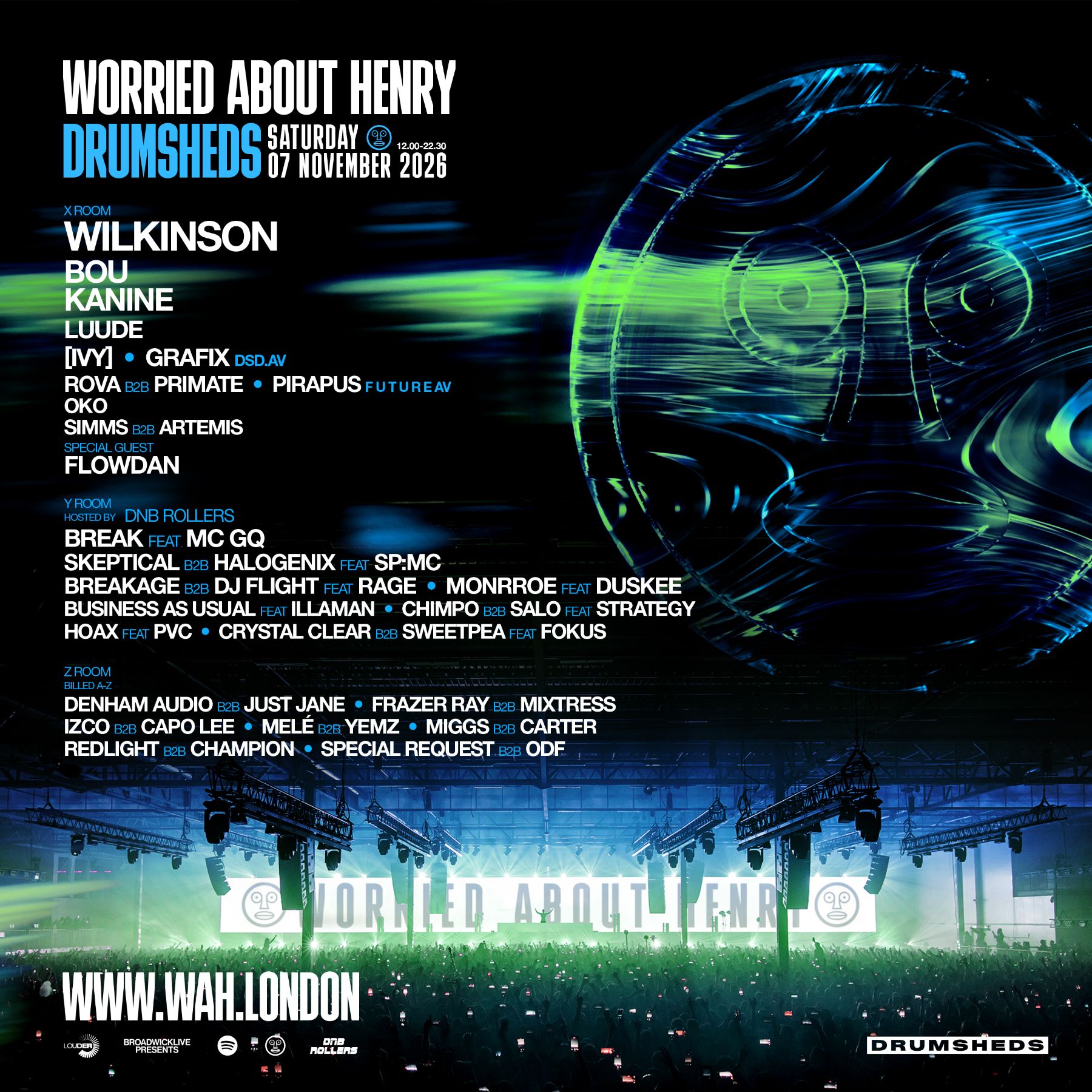 Worried About Henry with Wilkinson and many more TBA