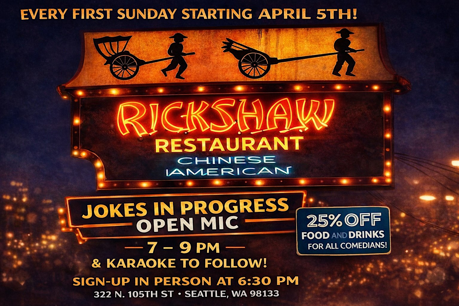 The Rickshaw Jokes in Progress Openmic
