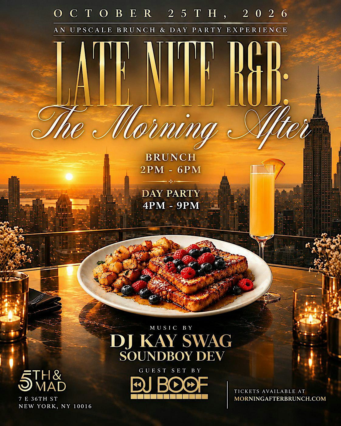 The Morning After | NYC Brunch & Day Party