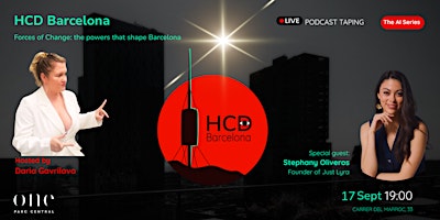 HCD Barcelona Live: AI, Power and the City, with Stephany Oliveros