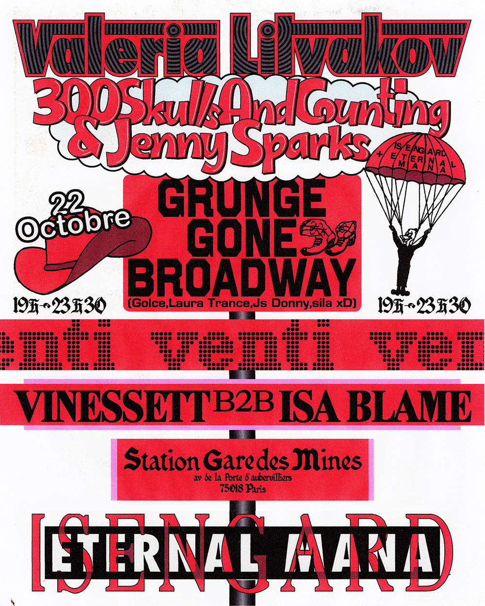 Isengard & Eternal Mana with 300SkullsAndCounting & Jenny Sparks, Valeria Litvakov, venti, GGB