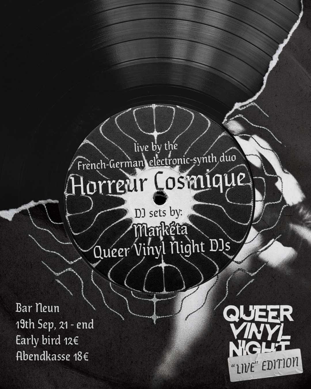 Queer Vinyl Nights invites Horreur Cosmique