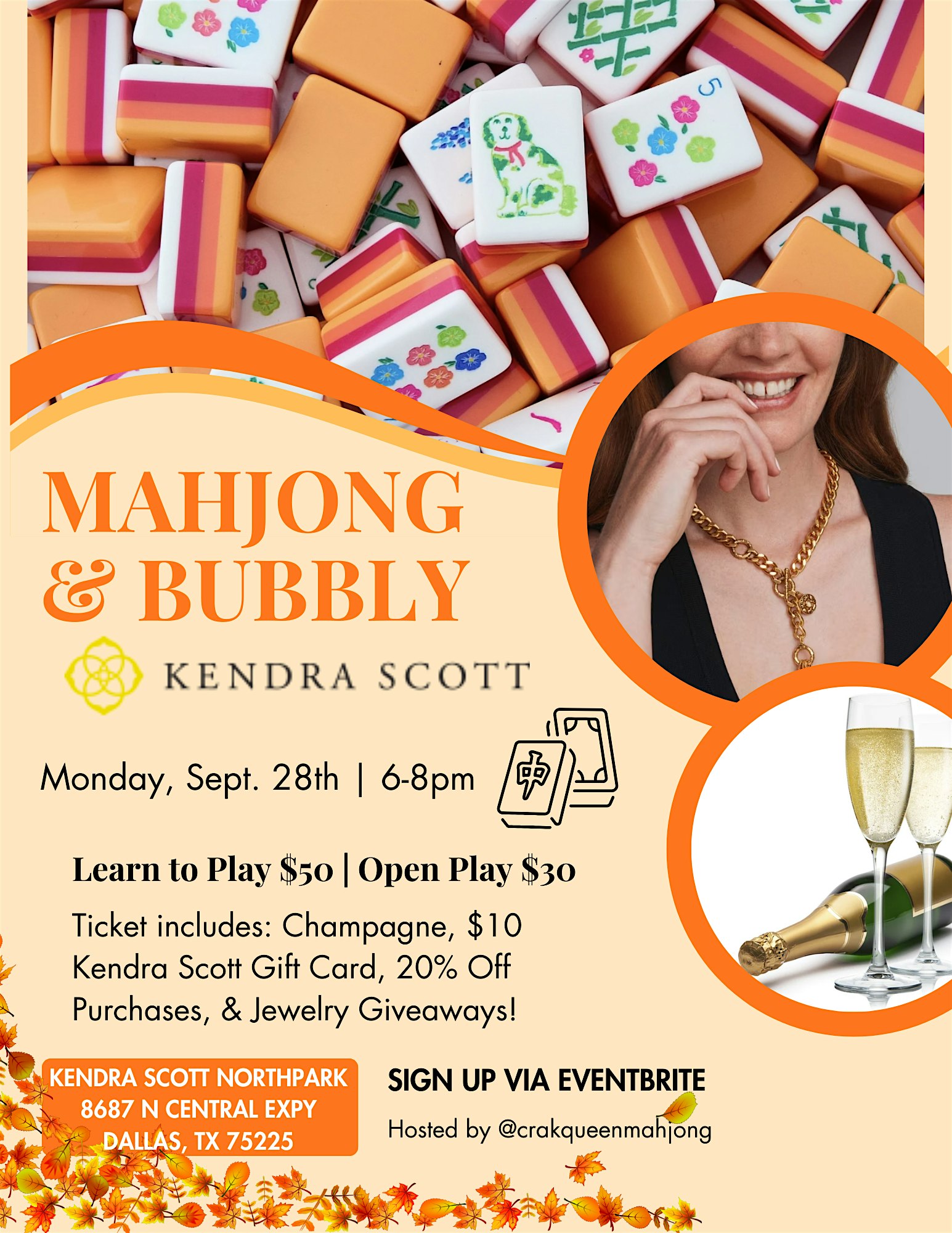 Mahjong & Bubbly at Kendra Scott
