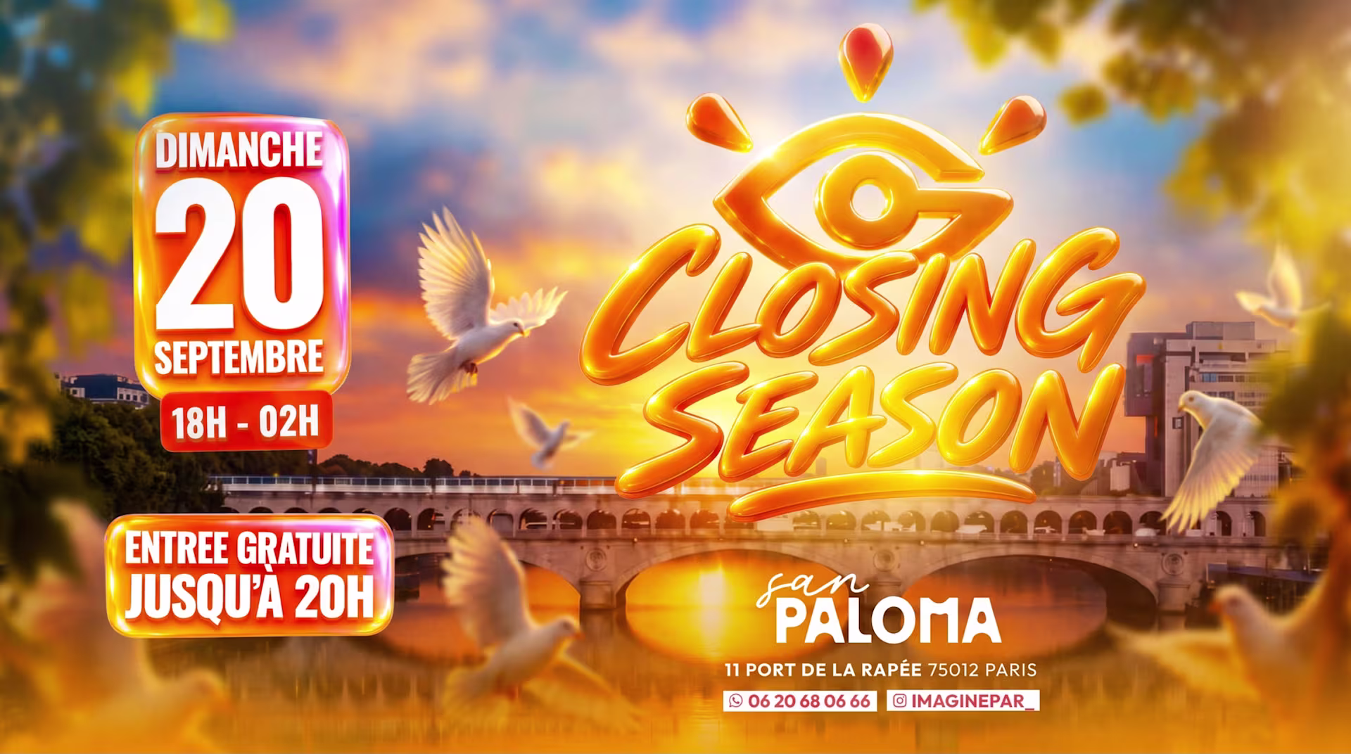 Imagine Paris - Closing Season - Dimanche 20 Septembre