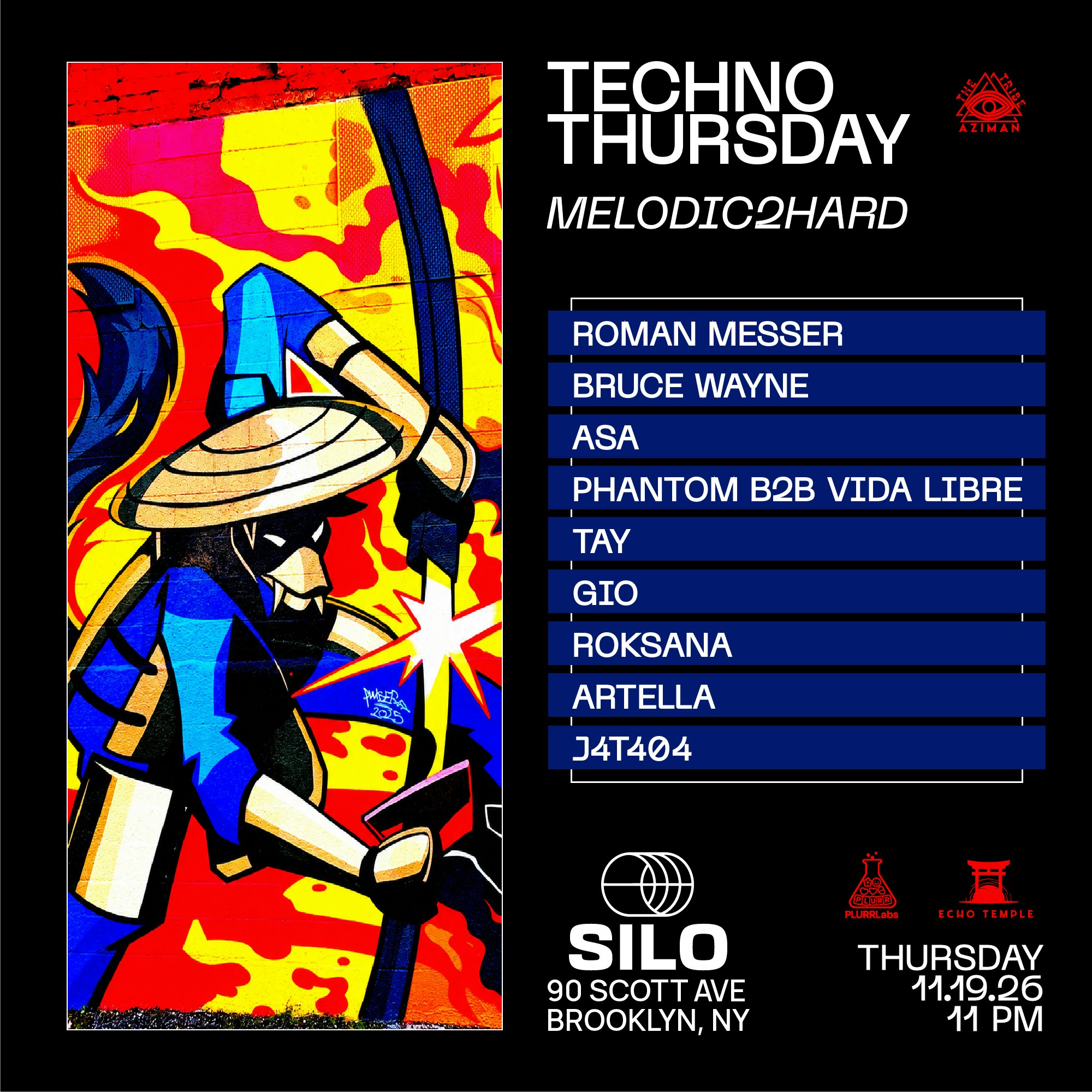 Techno Thursday [Melodic2Hard] (Main Room Event, Free w/ RSVP)