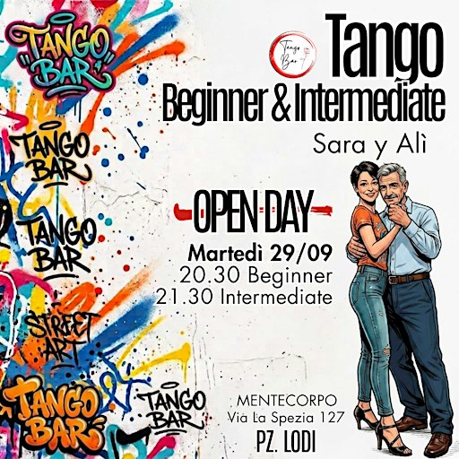 TANGO ARGENTINO - BEGINNER e INTERMEDIATE - OPEN DAY TANGO BAR Martedì