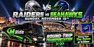 Las Vegas Raiders vs Seattle Seahawks ROUNDTRIP SHUTTLE FROM THE PALMS