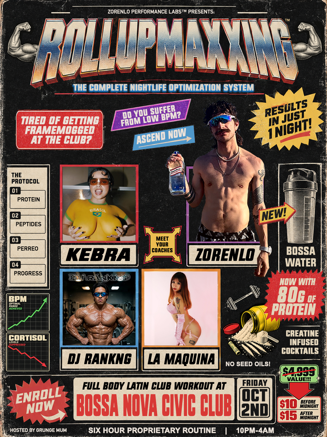 Rollup: KEBRA (BR/CDMX), Dj Rankng (CDMX), La Maquina, zorenLo