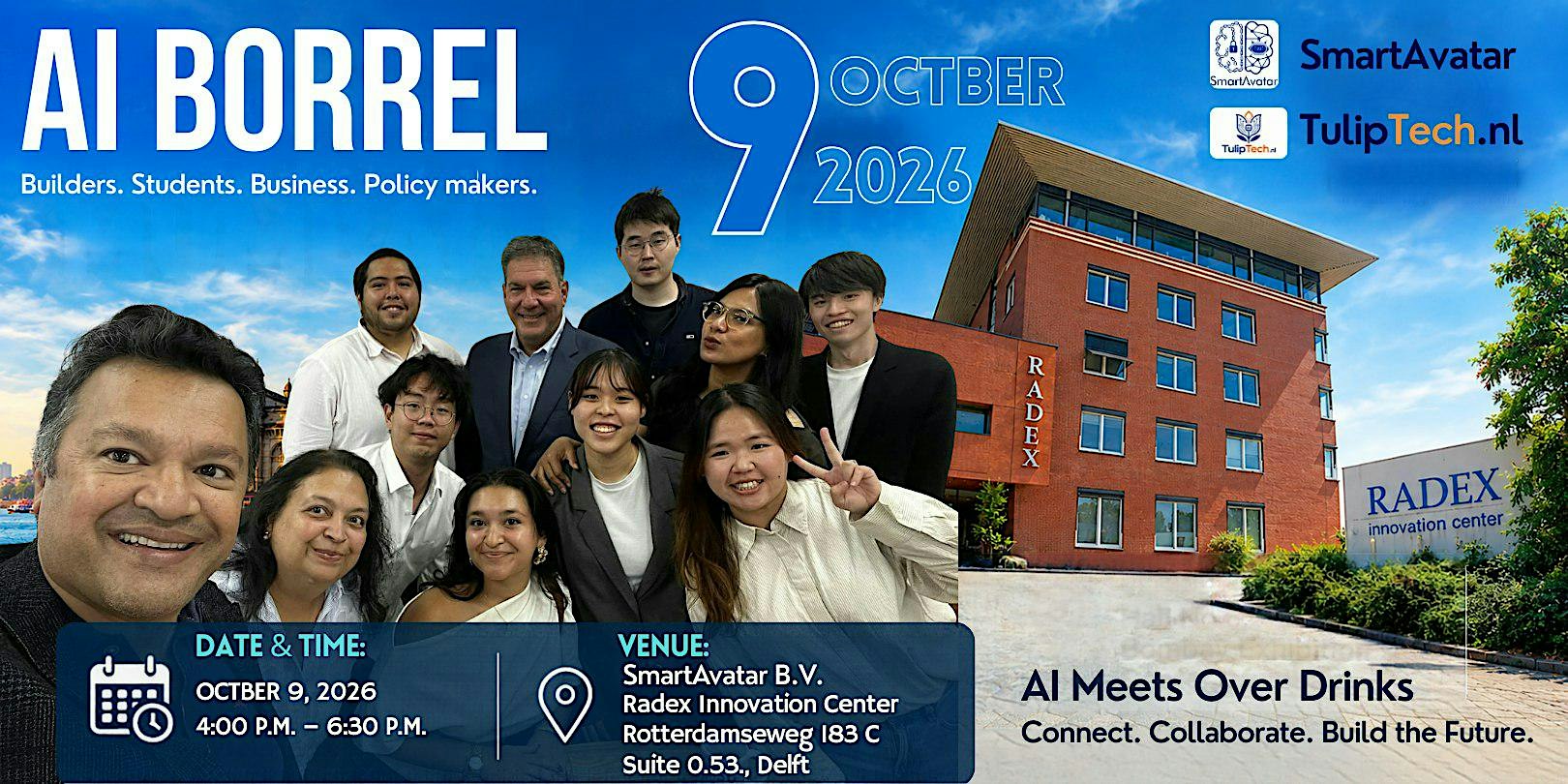 AI Borrel :AI Meets Over Drinks|Builders, Students, Business, Policy Makers