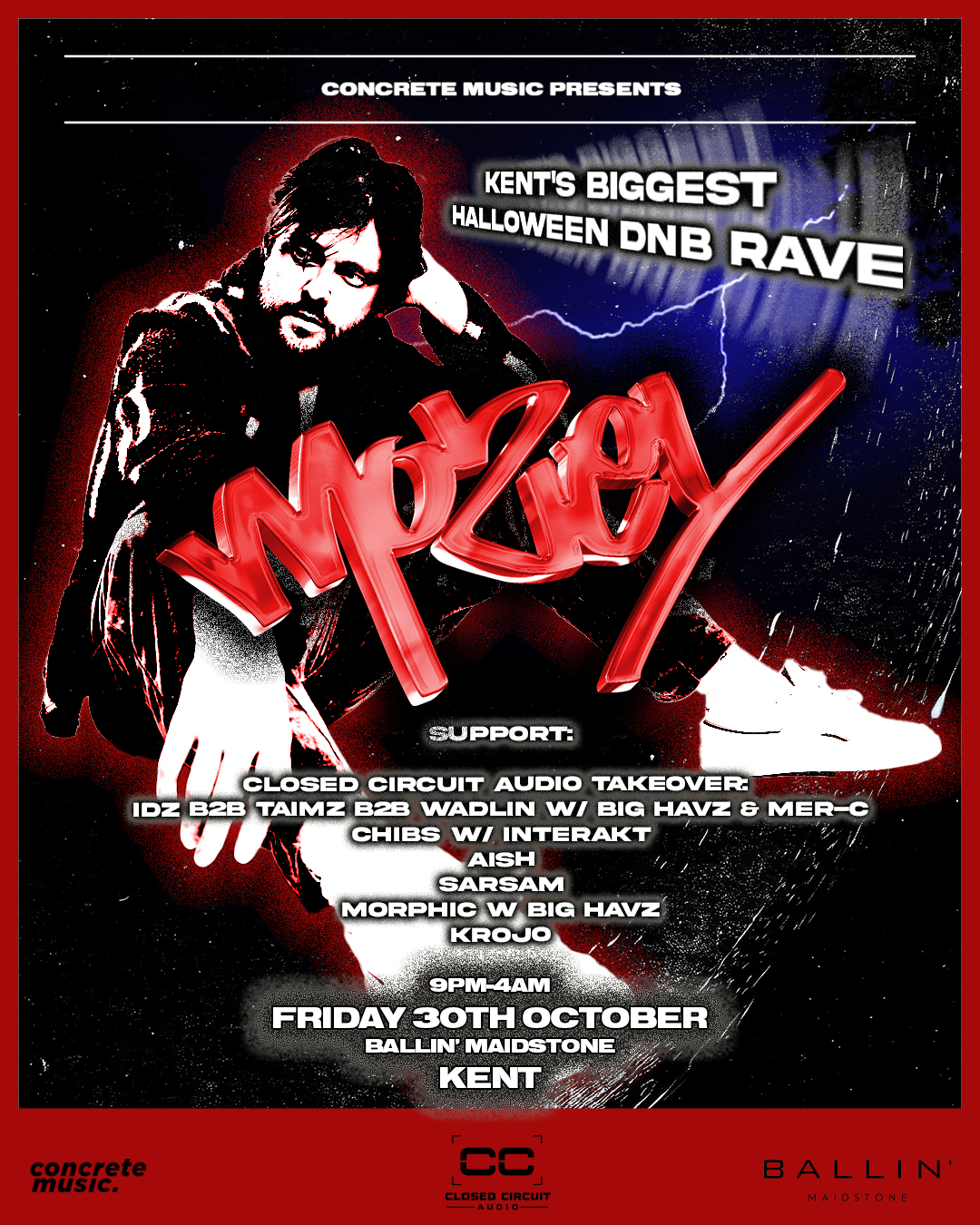 Mozey - Kent's biggest Halloween DnB Rave