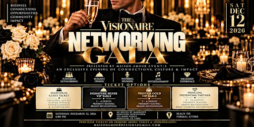 The Visionaire Gala - Networking Event