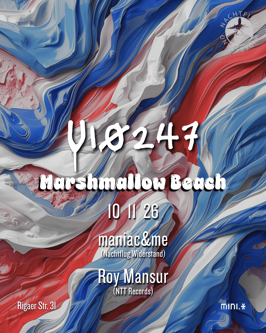 U10247: Marshmallow Beach (feat. maniac&me and Roy Mansur) !Free.Entry