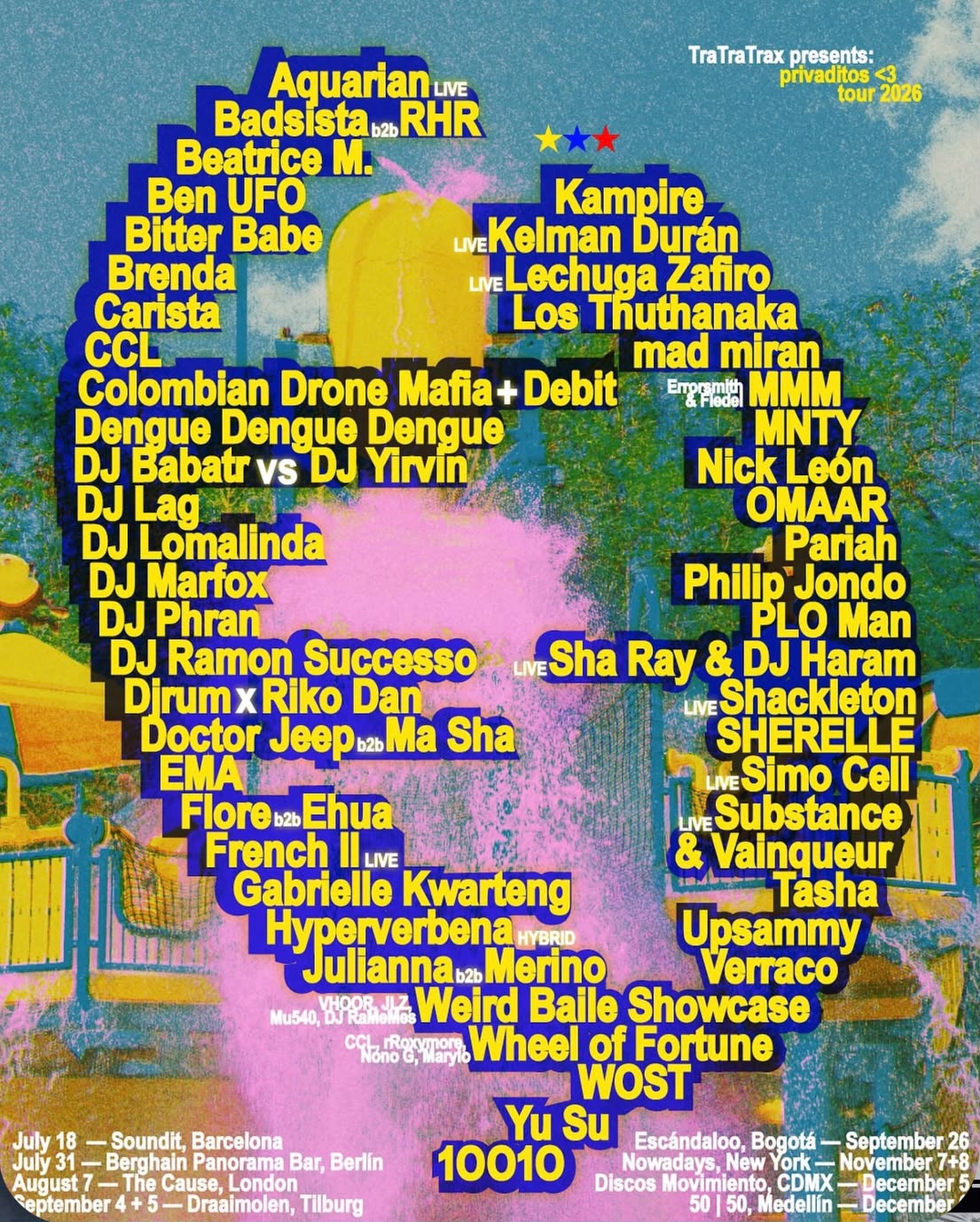 Discos Movimiento presenta: TraTraTrax Privaditos 26 Tour CDMX