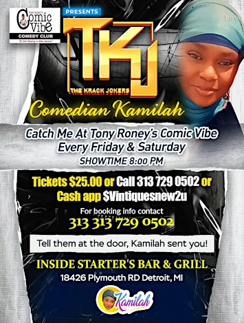 Hilarious Friday & Saturday Night Comedy – Starring Tony Roney & TKJ