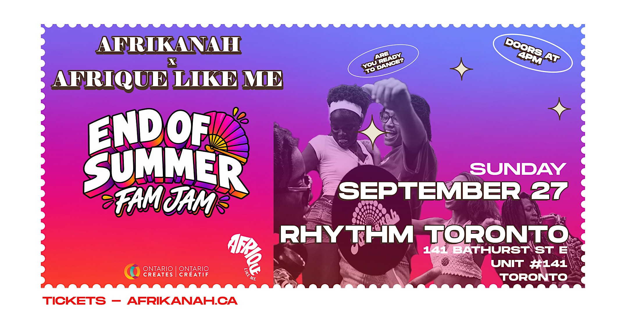 AFRIKANAH X AFRIQUE LIKE ME: END OF SUMMER FAM JAM