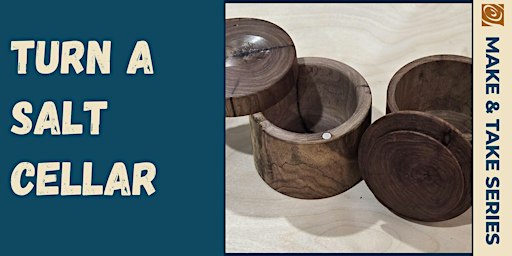 Beautiful Wood Salt Cellar