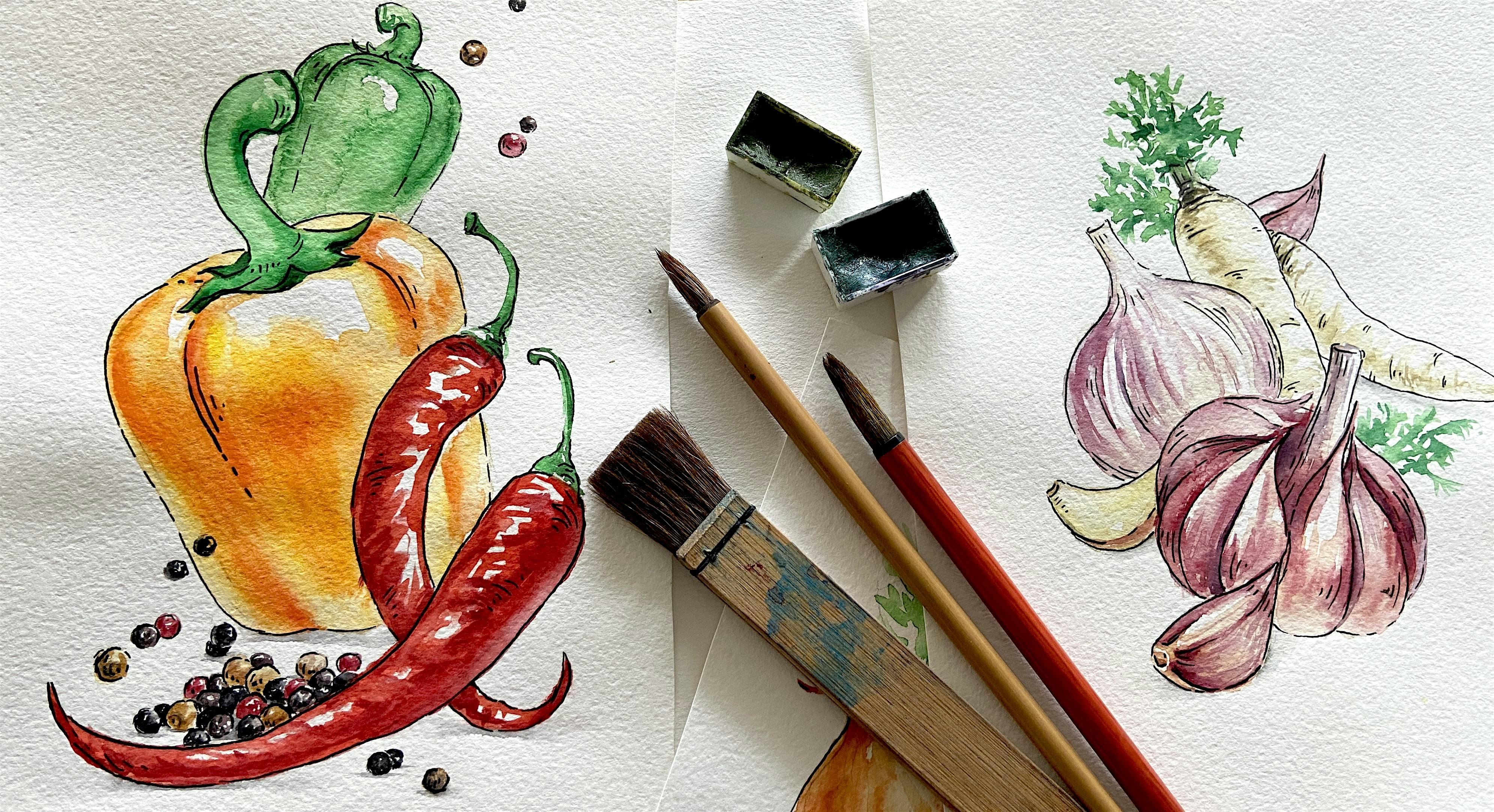 Aquarell Sketching - vom Sehen zum Aquarell