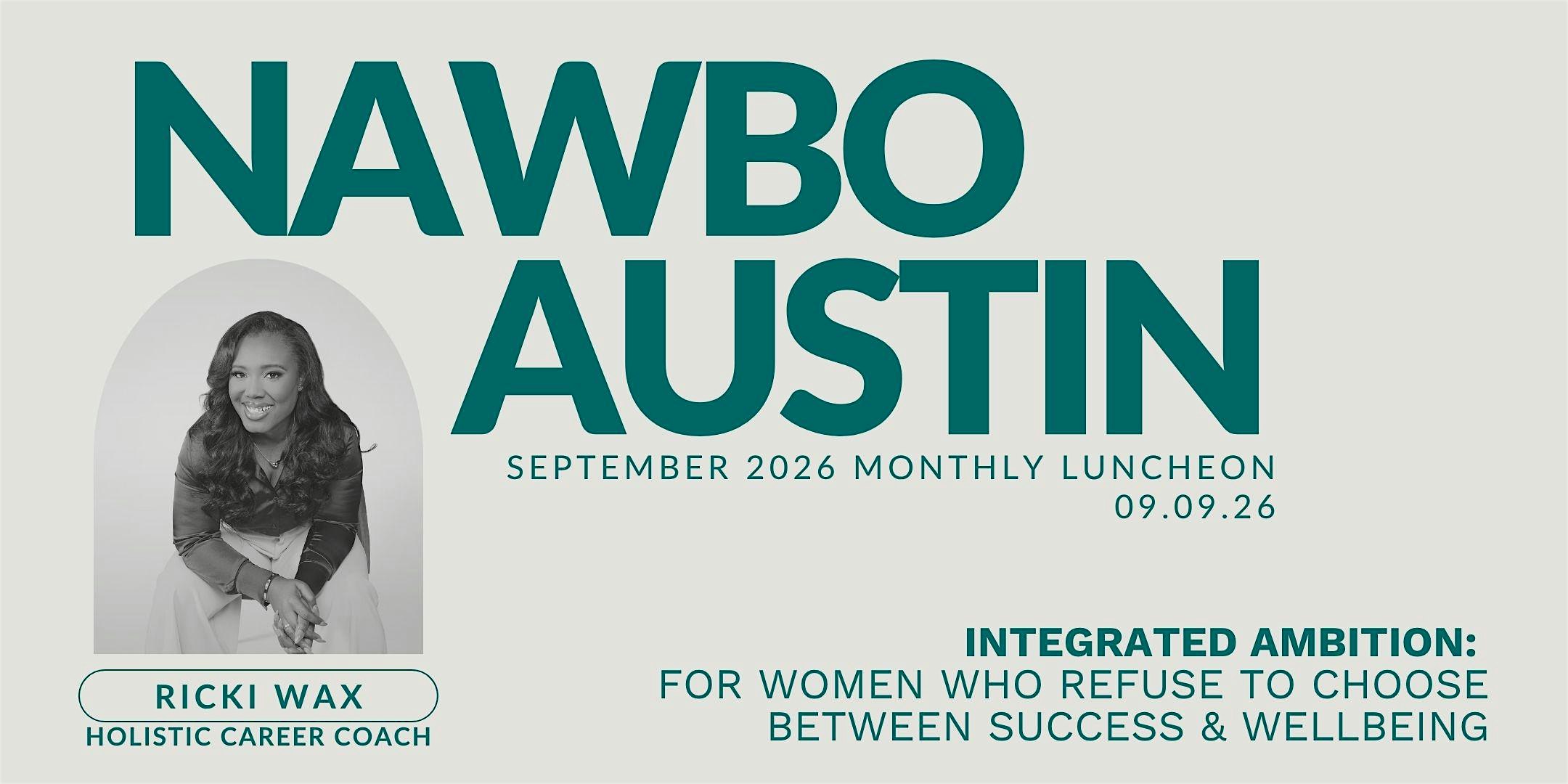 NAWBO Austin Monthly Luncheon Meeting - September 2026