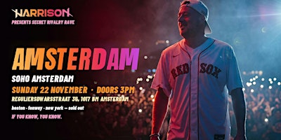 Harrison Presents: Secret Rivalry Rave - Amsterdam