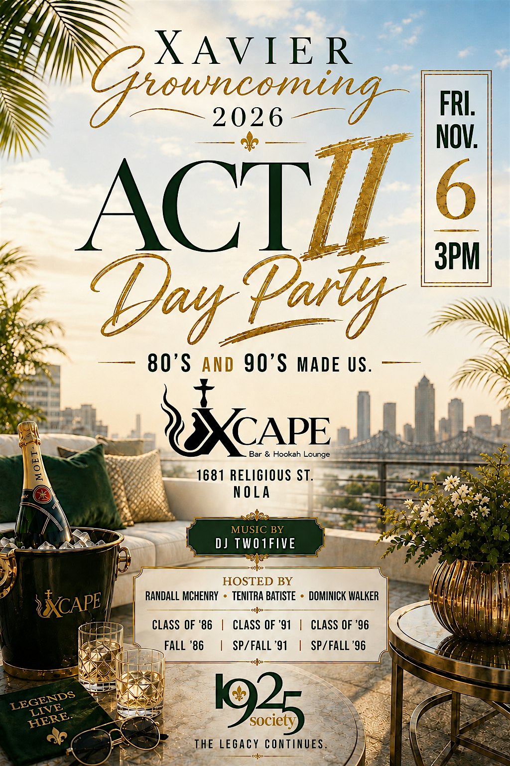 XAVIER GROWNCOMING - ACT II -DAY PARTY