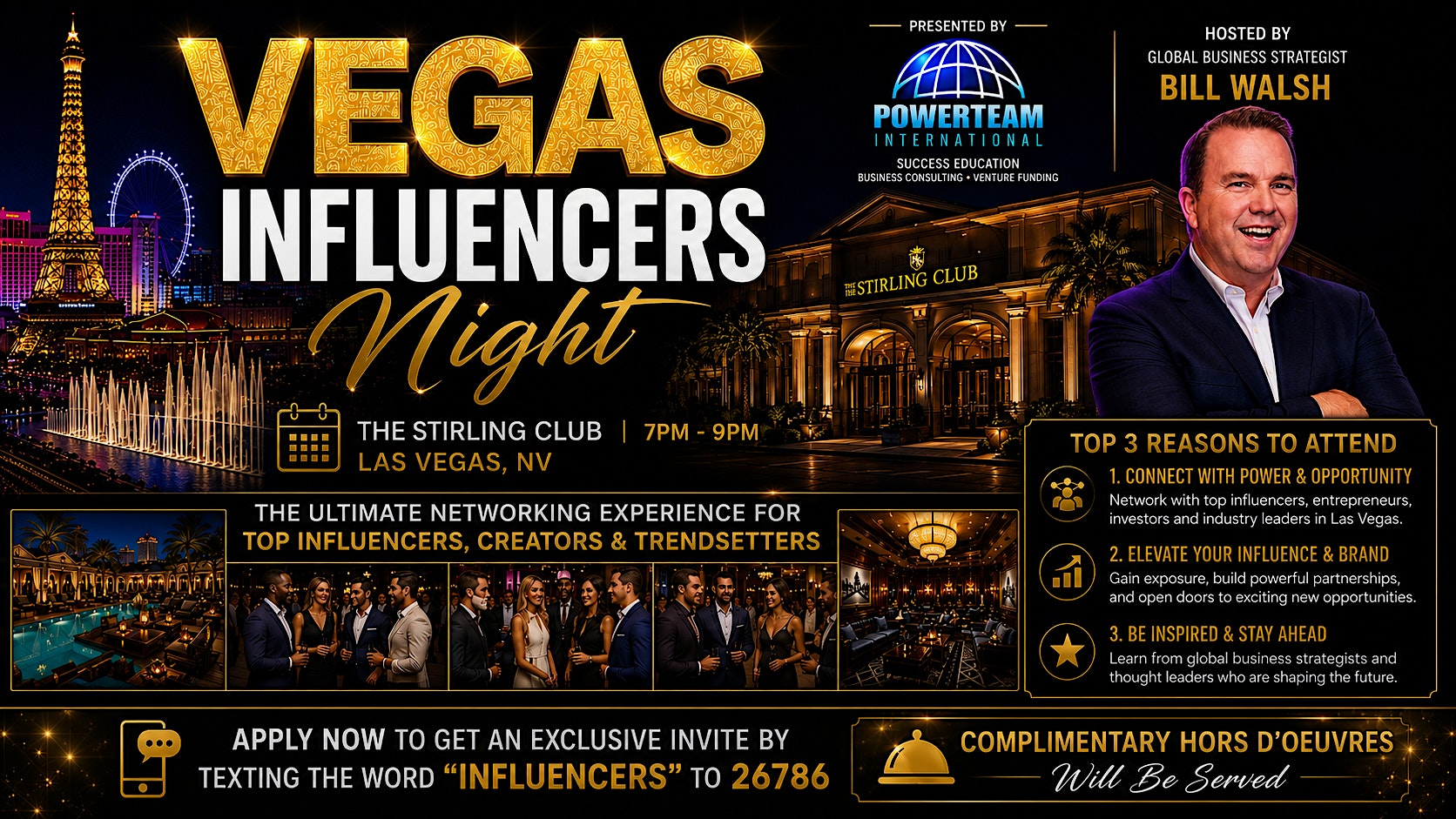 Angels & Influencers  LAS VEGAS - The Stirling Club