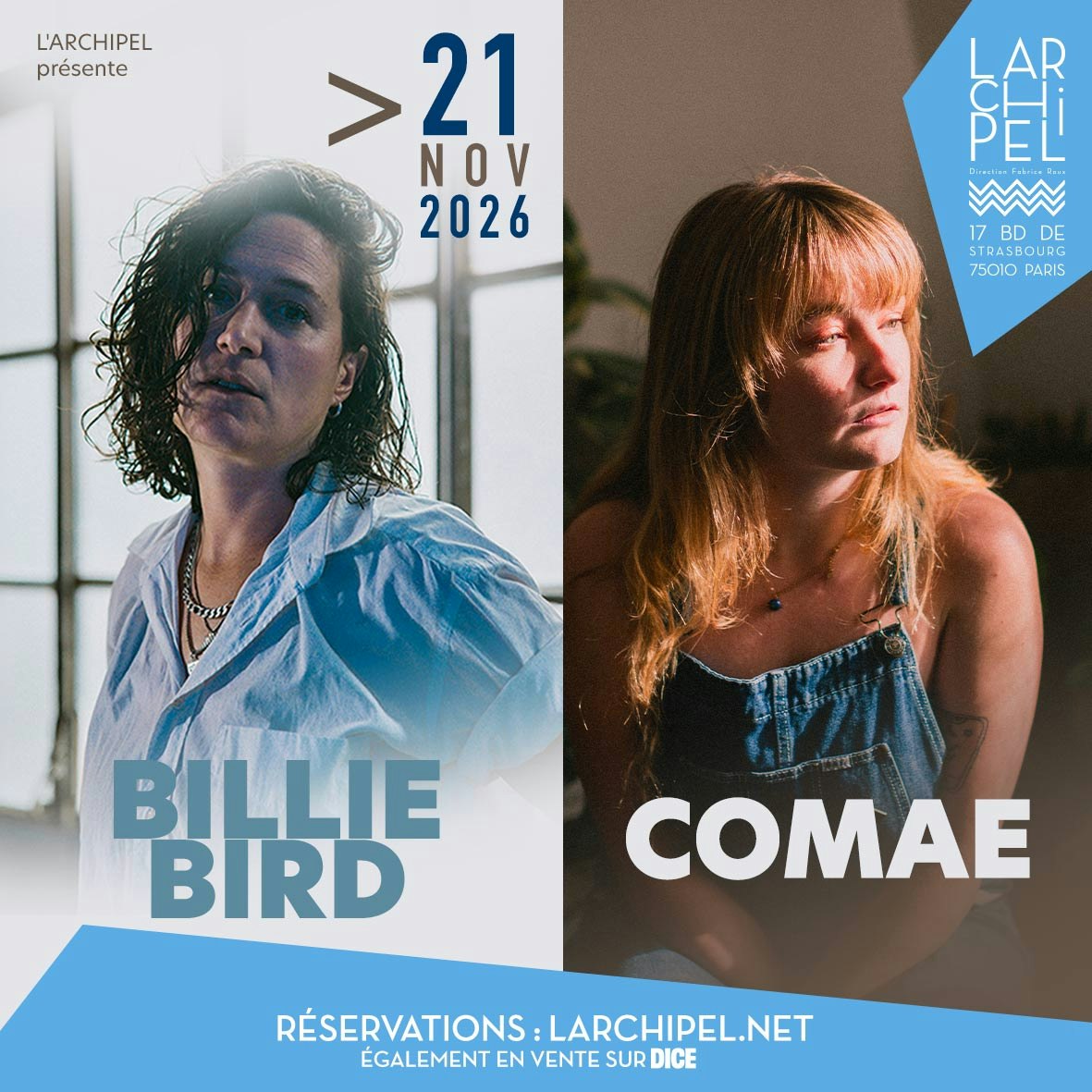Billie Bird + Comae