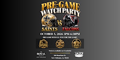 Saints v Falcons Pre-Game Party