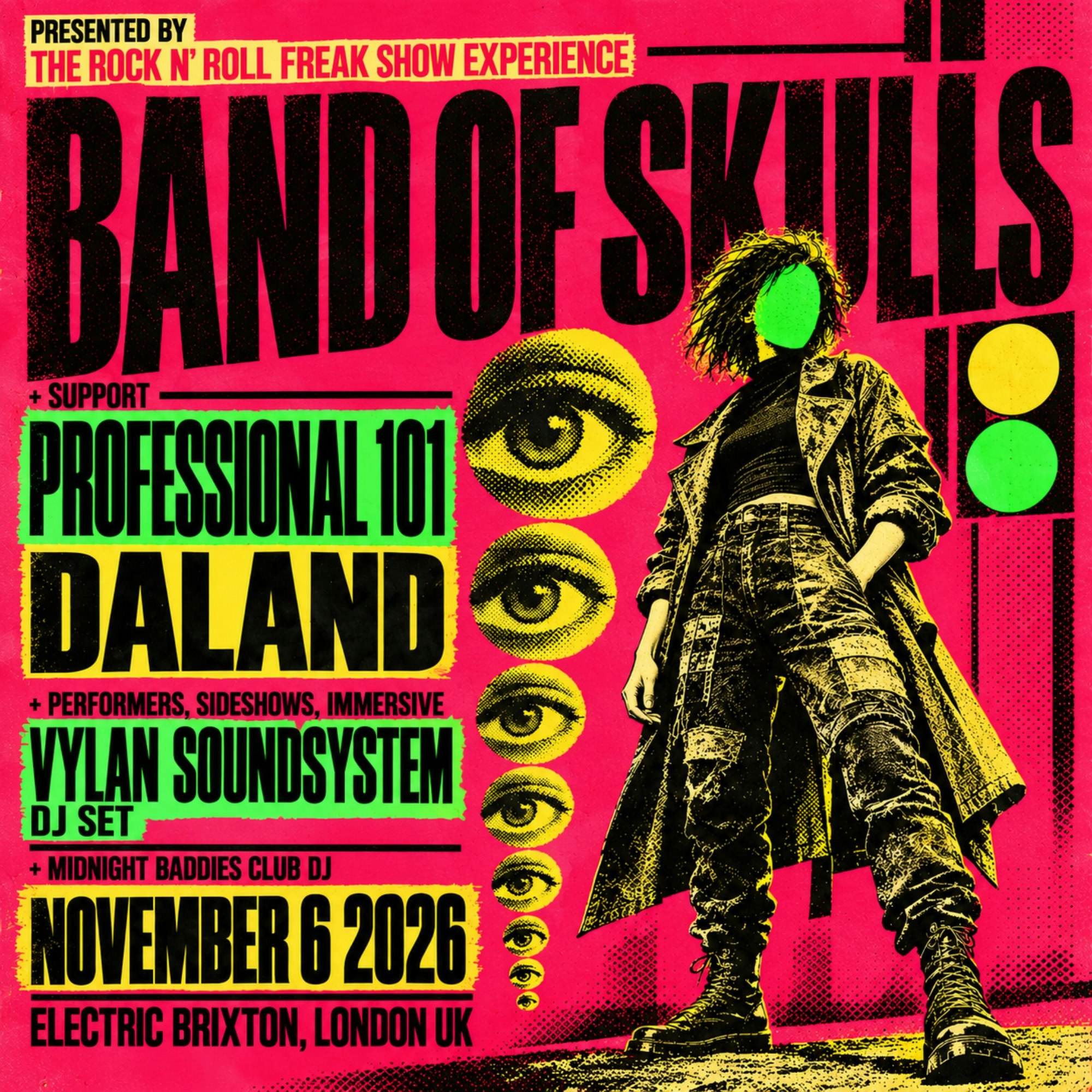 Rock n Roll Freak Show Experience w/Band of Skulls