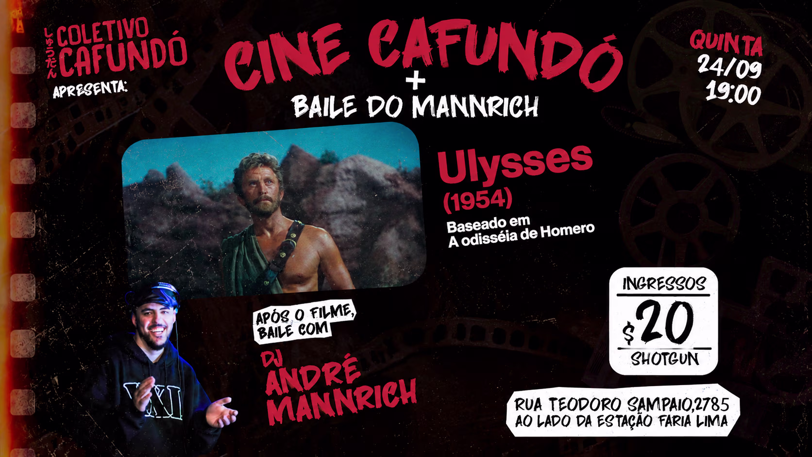Cine Cafundó + Baile Do Mannrich 24/09
