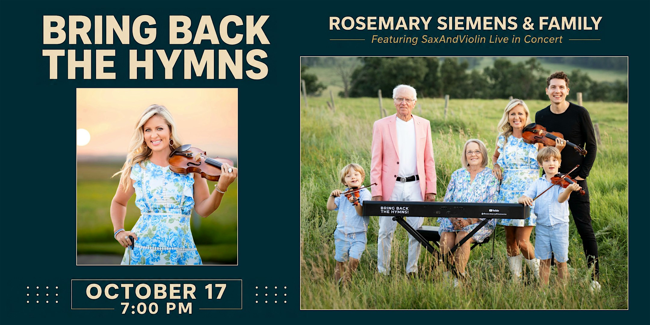 Bring Back the Hymns live benefit concert