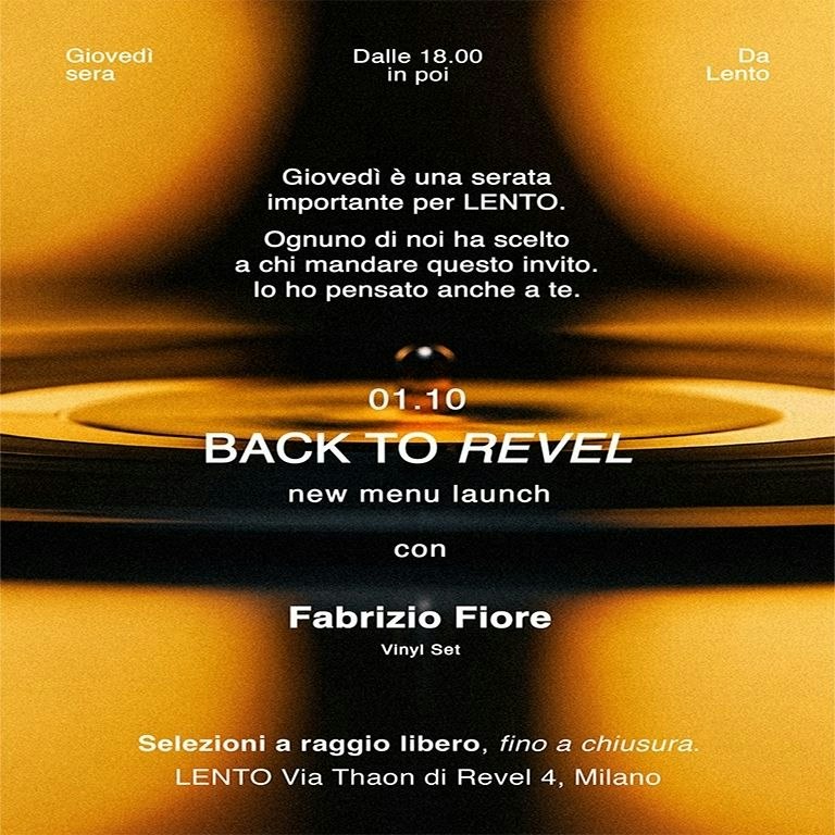 Vinil set - back to revel - dischi & tempo