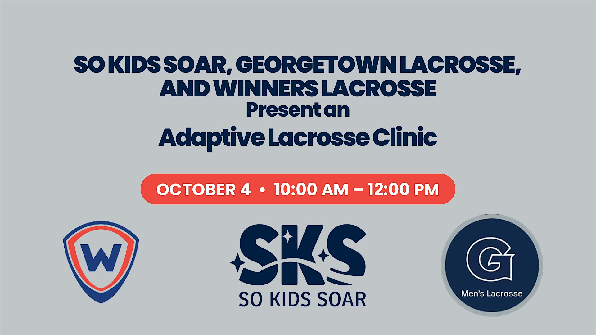 2026 So Kids SOAR Lacrosse with Georgetown University