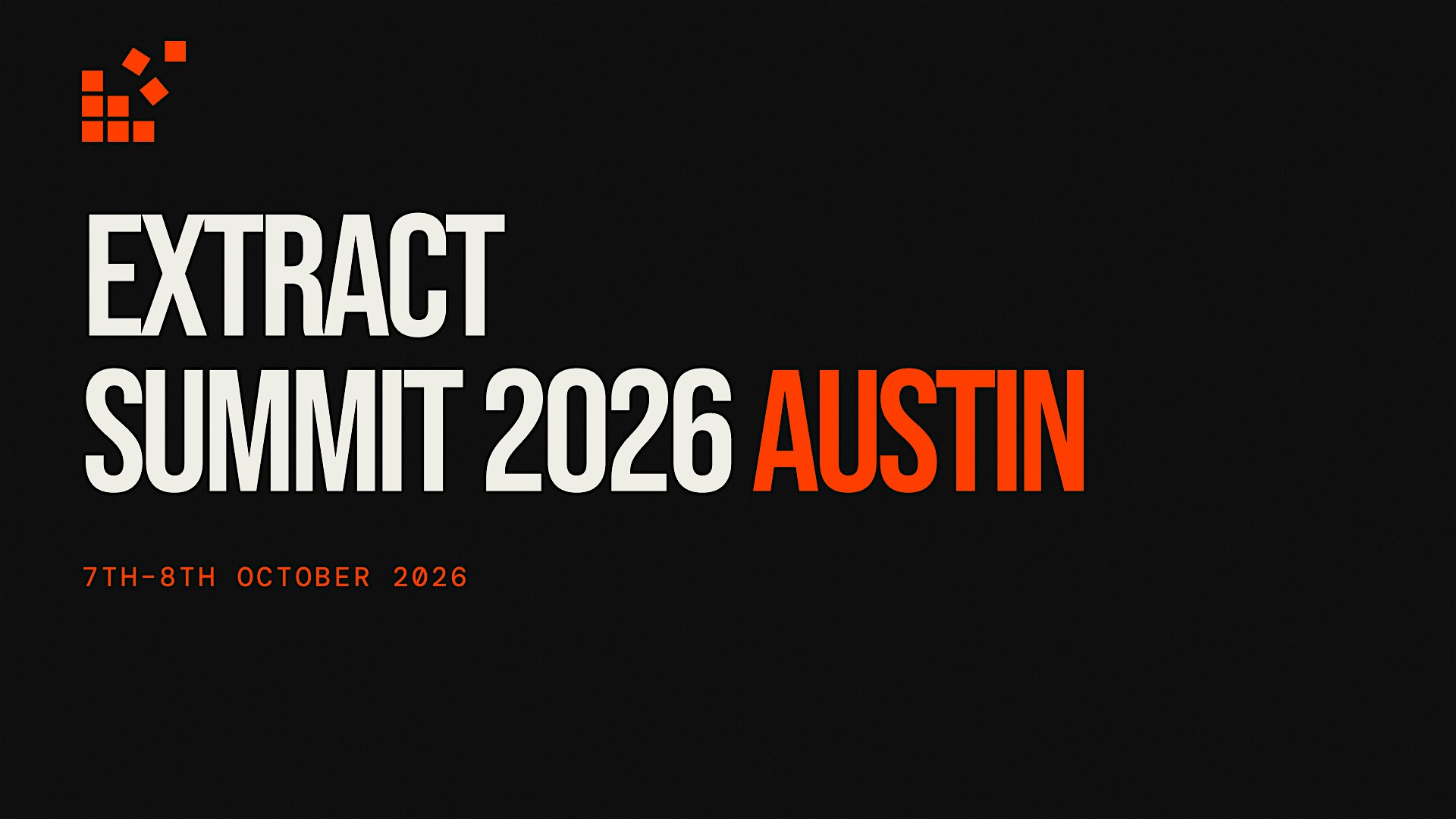 Web Data Extract Summit 2026 | Austin