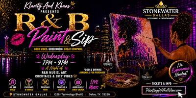 R&B Paint And Sip at Stone Water Dallas
