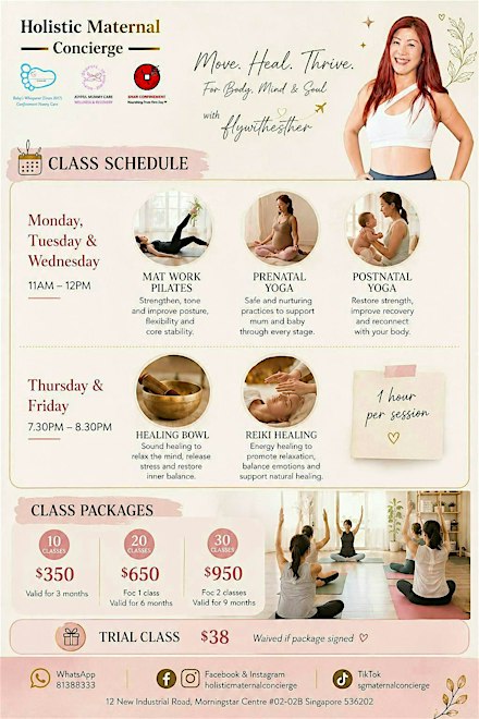 Mum & Maternal Wellness Classes | Holistic Maternal Concierge