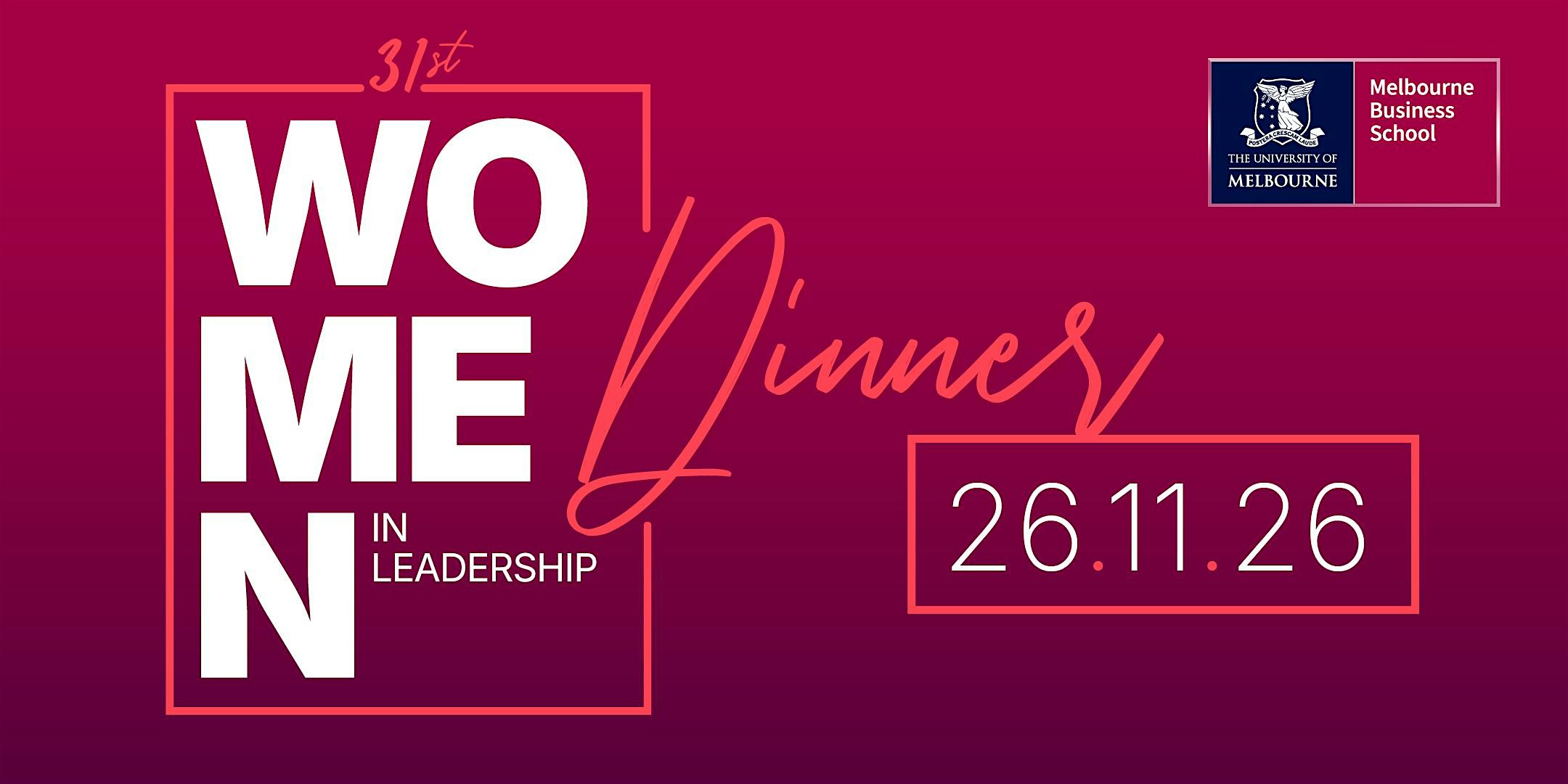 31st Women in Leadership Dinner 2026