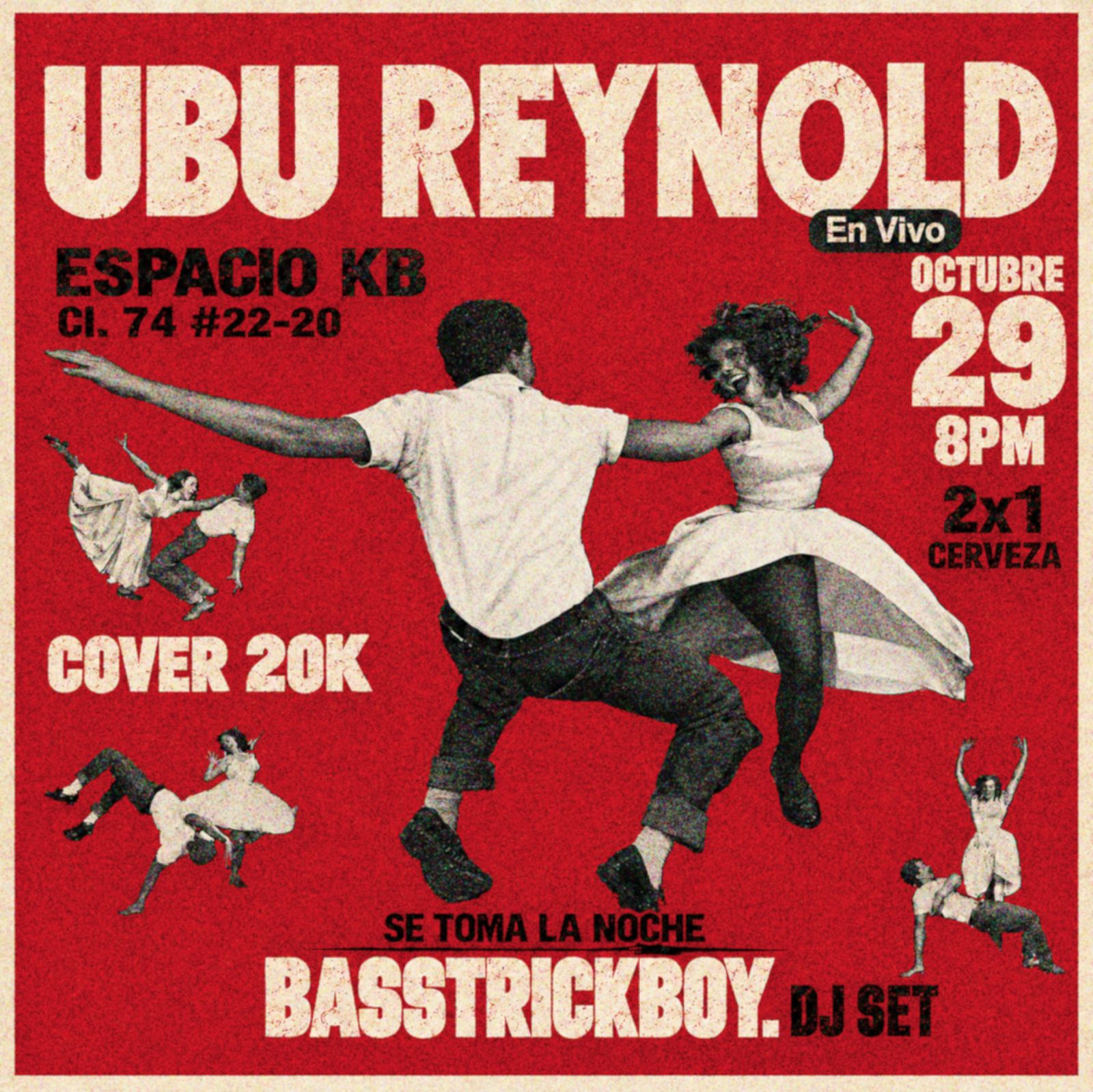 Espacio KB presenta Ubu Reynold en vivo + Basstrickboy